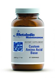 Metabolic meintenance Custom Amino Acid Base  Unflavored Powder 200 grams