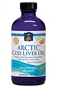 Nordic Arctic Cod Liver Oil Orange flavor 16oz.