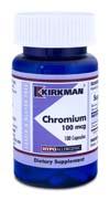 KirkmanLabs Chromium 100 mcg - Hypoallergenic 100ct