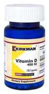 KirkmanLabs Vitamin D-3 400 IU - Hypoallergenic 120 ct 