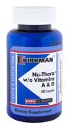 Киркман Nu-Thera® w/o Vitamins A & D - Hypoallergenic 300 ct
