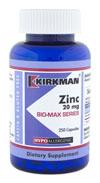 Киркман Zinc 20 mg - Bio-Max Series- Hypoallergenic 250ct