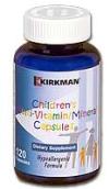 KirkmanLabs Children's Multi-Vitamin/Mineral - Hypoallergenic 120ct
