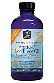 Нордик Arctic-D Cod Liver Oil Lemon 8oz.