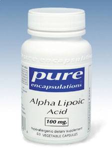 Pure Encapsulations, ALPHA LIPOIC ACID 100 MG 60 VCAPS