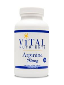 Vital Nutrients, ARGININE 750 MG 120 VCAPS