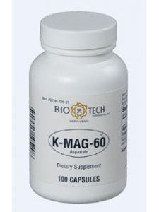 Bio-Tech, K-MAG-60 (ASPARTATE) 100 CAPS