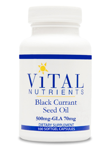 Vital Nutrients, BLACK CURRANT SEED OIL 100 GELS