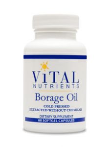 Vital Nutrients, BORAGE OIL 1000 MG 60 CAPS