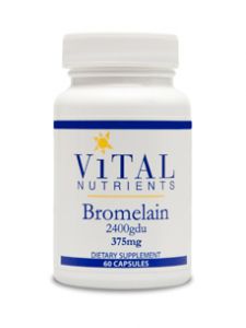 Vital Nutrients, BROMELAIN 375 MG 60 CAPS