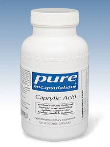 Pure Encapsulations, CAPRYLIC ACID 120 VCAPS