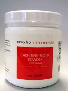 Crayhon Research, CARNITINE + BIOTIN POWDER 100 GMS