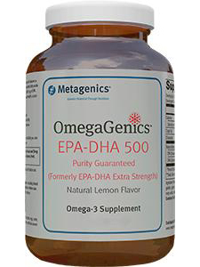 Metagenics, OMEGAGENICS™ EPA-DHA 500 LEMON 60 GELS 