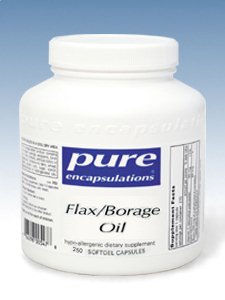 Pure Encapsulations, FLAX/BORAGE OIL 250 GELS