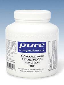 Pure Encapsulations, GLUCOSAMINE CHONDROITIN W/ MSM 240 VCAPS