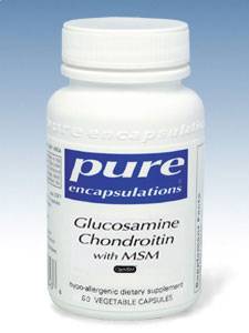 Pure Encapsulations, GLUCOSAMINE CHONDROITIN WITH MSM 60VCAPS