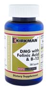 KirkmanLab.DMG.Hypoallergenic DMG with Folinic Acid & B-12 200ct