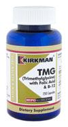 KirkmanLab.TMG.Hypoallergenic TMG (Trimethylglycine) with Folic Acid & B-12 250ct