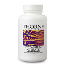 Thorne Potassium Citrate 	90 Vegetarian Capsules