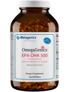 Metagenics, OMEGAGENICS™ EPA-DHA 500 LEMON 240 GELS