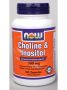 Now Foods, CHOLINE & INOSITOL 500 MG 100 CAPS