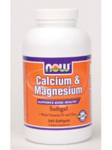 Now Foods, CALCIUM & MAGNESIUM 240 SOFTGELS