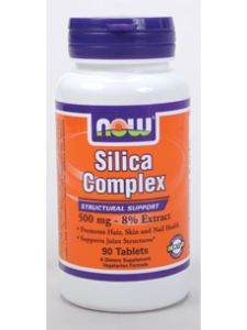 Now Foods, SILICA COMPLEX 500 MG-8% EXTRACT 90 TABS