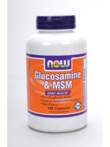 Now Foods, GLUCOSAMINE & MSM 180 CAPS