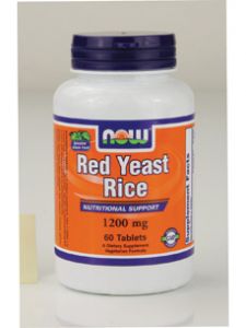Now Foods, RED YEAST RICE 1200 MG 60 TABS