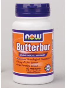 Now Foods, BUTTERBUR 75 MG 60 VCAPS