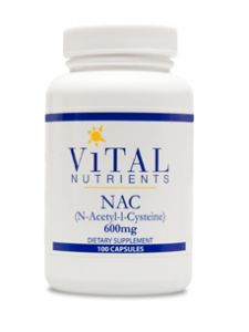 Vital Nutrients, N-ACETYL CYSTEINE 600 MG 100 CAPS