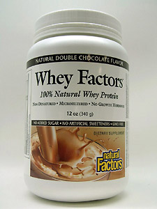 Natural Factors, WHEY FACTORS POWDER MIX CHOCOLATE 12 OZ