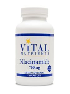 Vital Nutrients, NIACINAMIDE 750 MG 120 CAPS