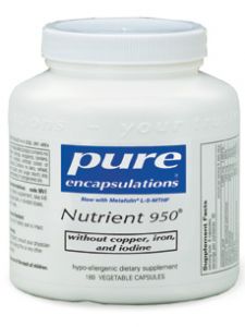 Pure Encapsulations, NUTRIENT 950® W/O CU, FE & I 180 VCAPS