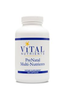 Vital Nutrients, PRENATAL MULTI-NUTRIENTS 180 CAPS