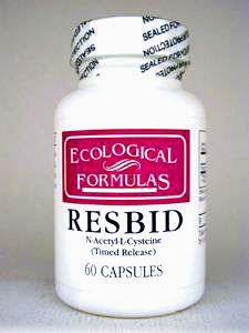 Ecological formula/Cardiovascular Research RESBID N-ACE-L-CYS (TIMED REL) 60 CAPS