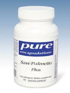 Pure Encapsulations, SAW PALMETTO PLUS 120 GELS