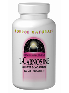 Source Naturals, L-CARNOSINE 500MG 60 TABS