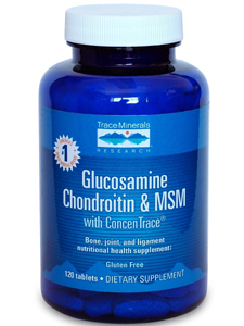 Trace Minerals Research, GLUCOSAMINE/CHONDROITIN/MSM 120 TABS