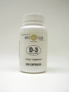Bio-Tech, D3 1000 IU 250 CAPS