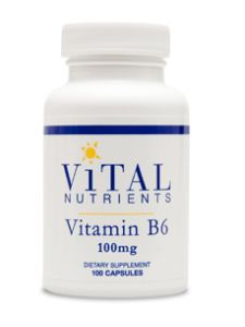 Vital Nutrients, VITAMIN B-6 100 MG 100 CAPS