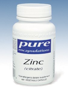 Pure Encapsulations, ZINC (CITRATE) 180 VCAPS