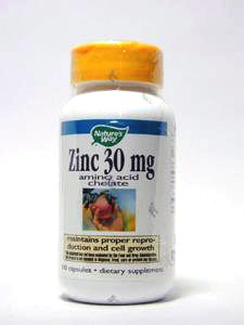 Nature's Way, ZINC 30 MG 100 CAPS