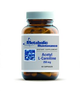 Metabolic meintenance Acetyl L-Carnitine 250 mg 60 CAPS