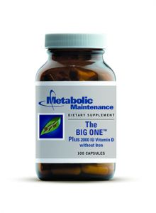 Metabolic maintenance The BIG ONE® Plus 2000 IU Vit D, No Iron