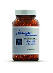 Metabolic maintenance GLA-240 (Borage Oil) 1000 mg pH 4.2