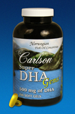 CarlsonLabs SUPER DHA GEMS 180 SOFT GELS