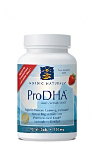 Нордик ProDHA 90 Soft Gels-Strawberry