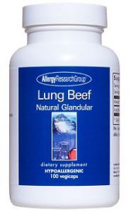 ARG Lung Beef Natural Glandular 100 Capsules