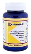 KirkmanLabs B-6/Magnesium Vitamin/Mineral Chewable Wafers 120 ct. 